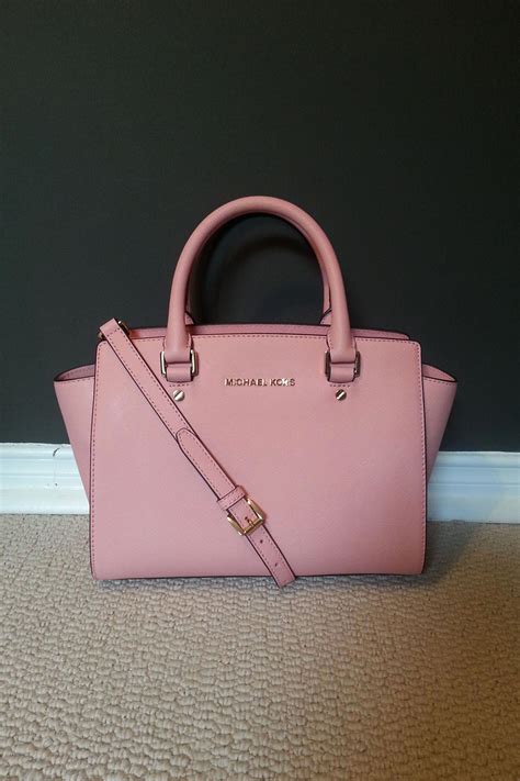 baby pink michael kors bag|Michael Kors large pink tote.